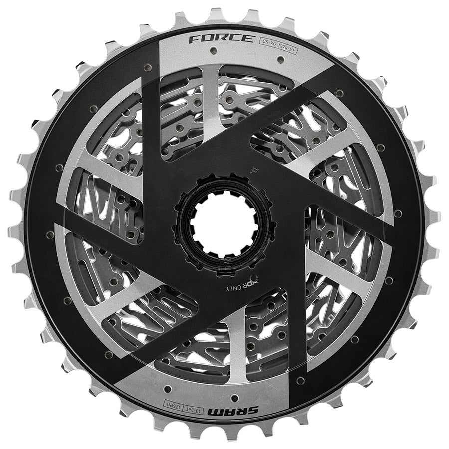 SRAM, XG-1270 E1, Cassette, Silver, Speed: 12, 10-30T, XD-R