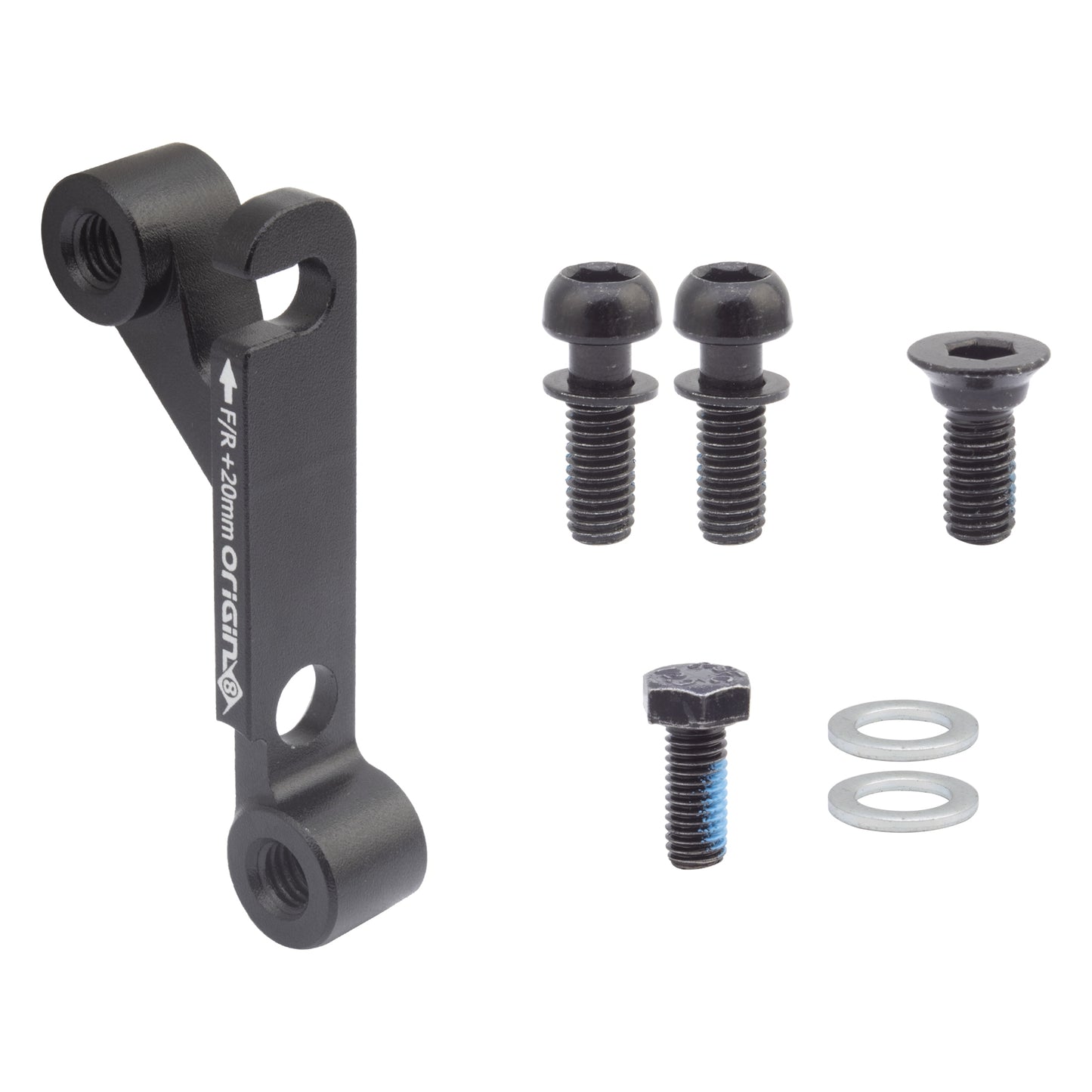 HEAD PART OR8 SPACER ALY 2mm BLACK SINGLE UNIT