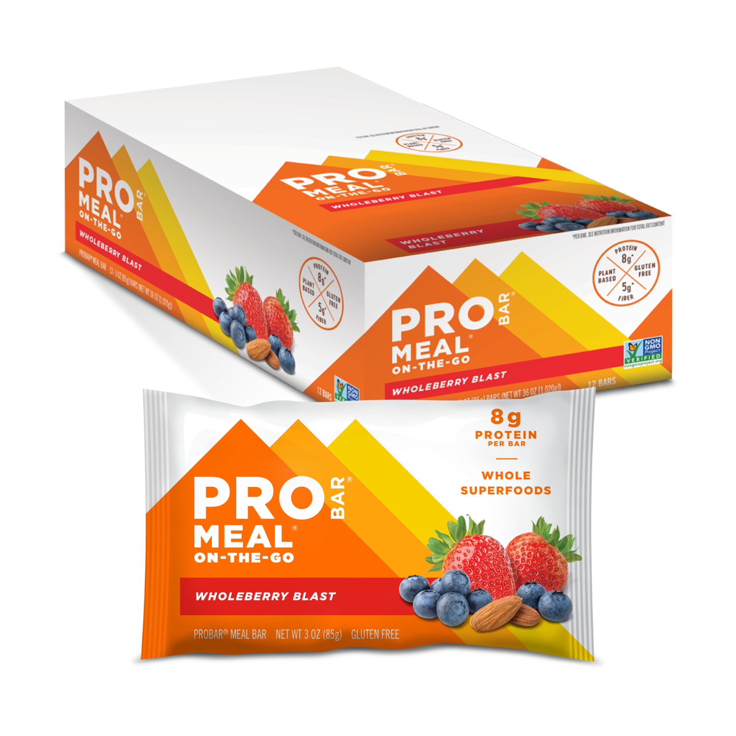 PRO MEAL BAR - WholeBerry Blast 8g Protein