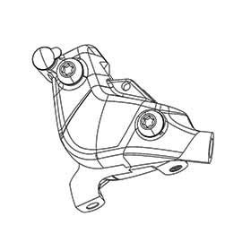 Red ETAP AXS Disc Caliper