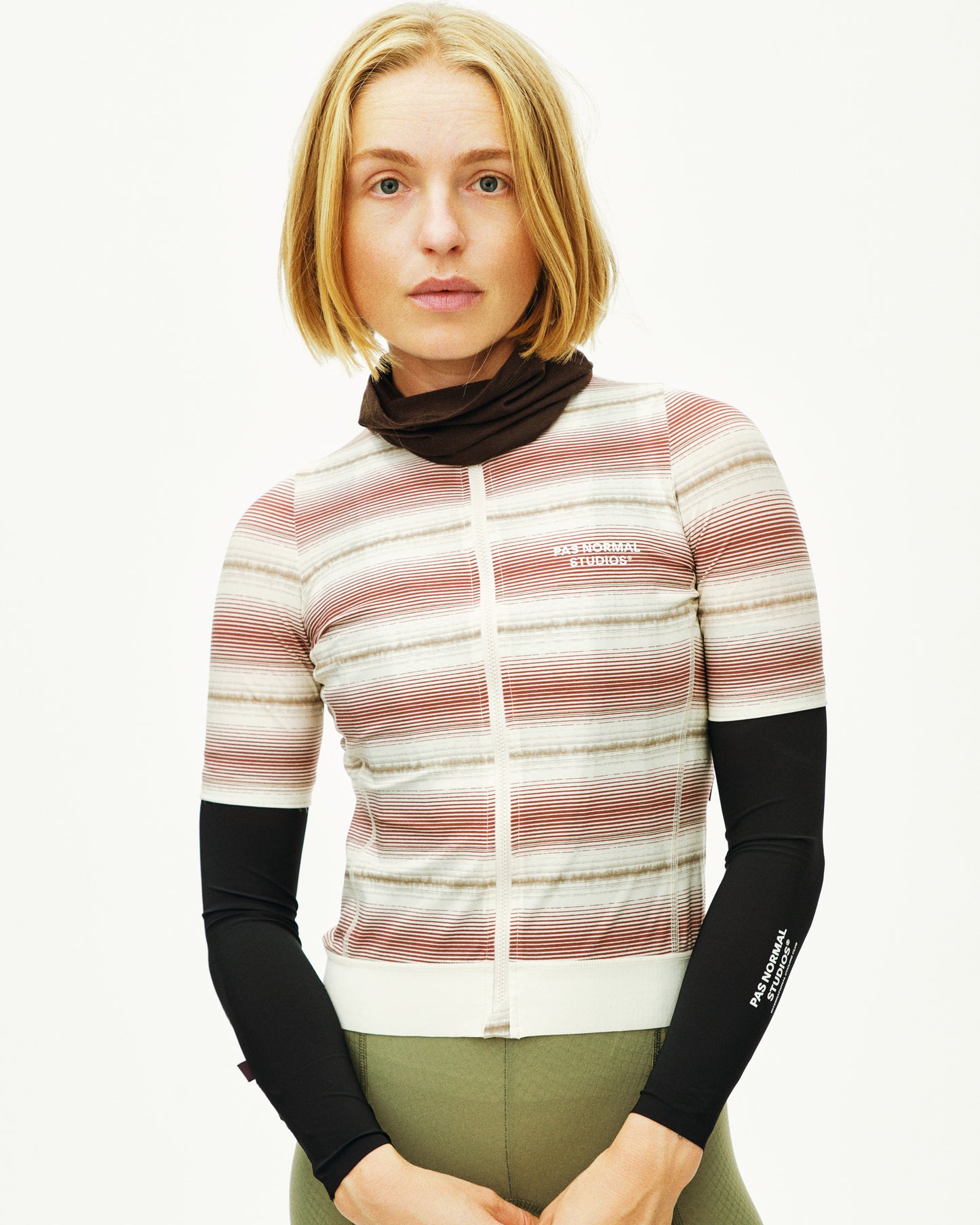 Pas Normal Studios Women's Essential Jersey Off White Stripe