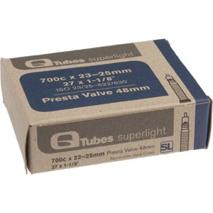Q-Tubes Superlight 700c x 18-23mm 80mm Presta Valve Tube