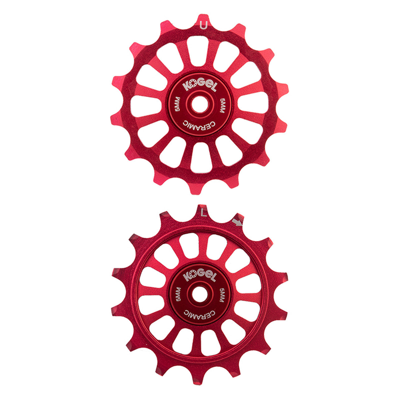 DER PART KOGEL PULLEY ALLOY 14T/14T OS HYBRID CERAMIC SHI M9100 PR BK/BU (K)