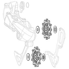 X01/X01 DH/X1/CX1/GX1 X-Sync Pulley Set