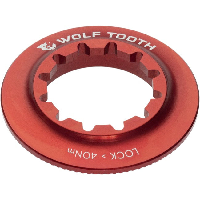 Wolf Tooth Centerlock Rotor Lockring - Internal Splined, Red