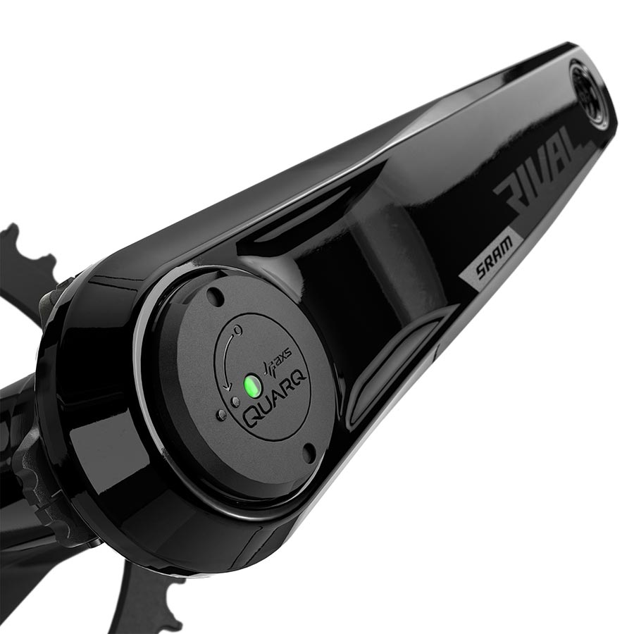 SRAM, Rival D1 Quarq Wide 1x, Power Meter Crankset, Speed: 12, Spindle: 28.99mm, 46, DUB, 172.5mm, Black, Road Disc