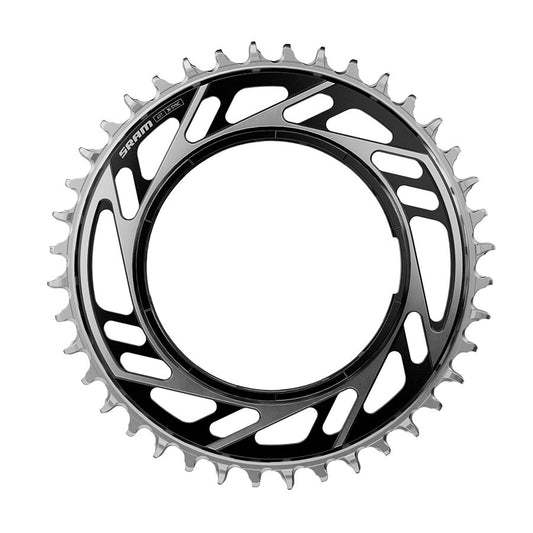 SRAM RED XPLR X-Sync Thread Mount Chainring - 46t, 12/13-Speed, Thread Mount (For RED XPLR AXS PM Spider), 6.5mm Offset, Black/Silver, E1