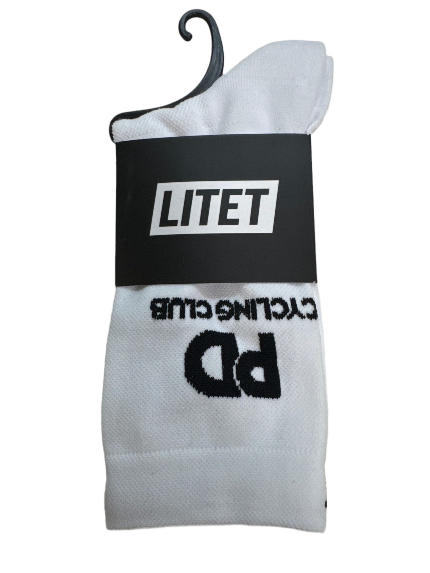 LITET Socks performance PD Cycling Club White