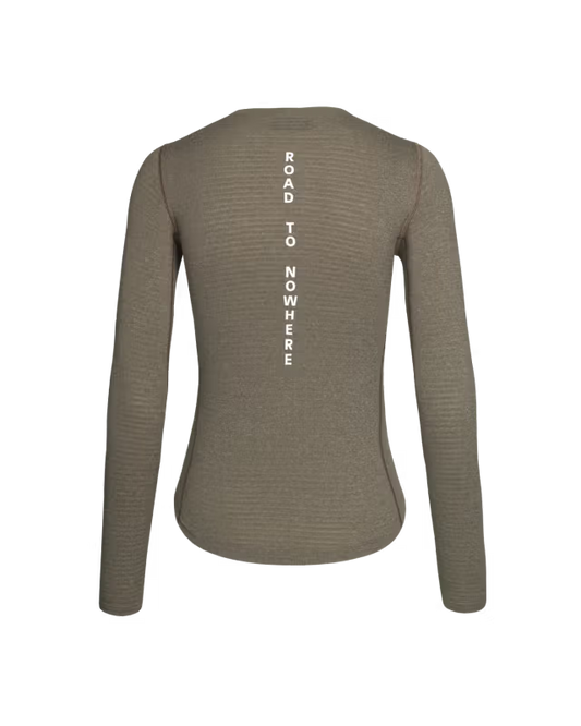 Pas Normal Studios Women's Thermal Long Sleeve Baselayer Dark Stone