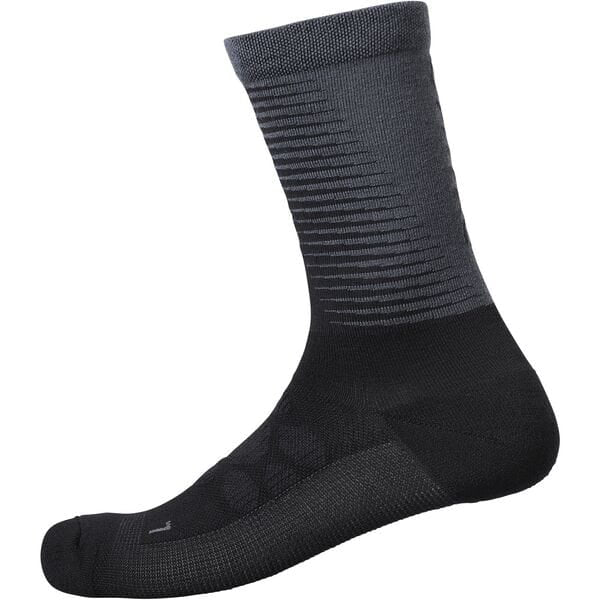SOCKS S-PHYRE Merino BK/GY LG 45-48
