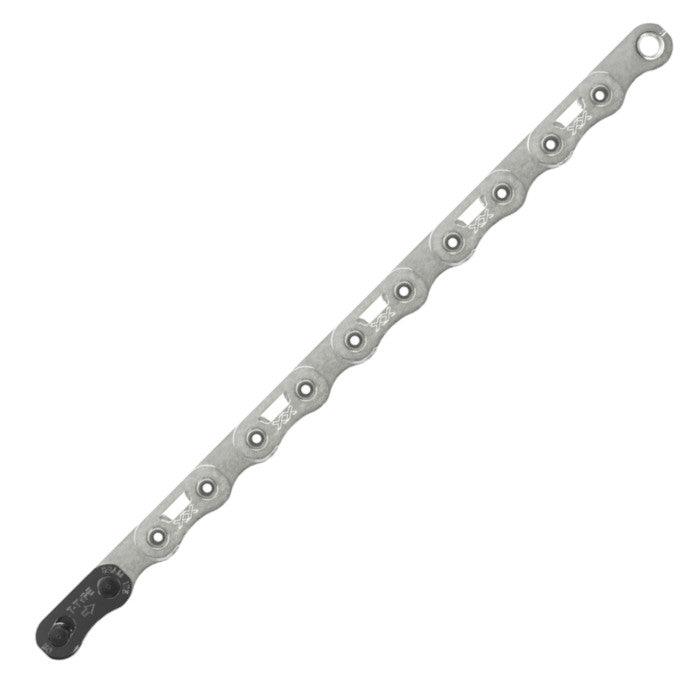 SRAM XX SL Eagle T-Type Flattop Chain - 12-Speed, 126 Links, Hollow Pin, Includes PowerLock Connector, PVD Coated, Silver