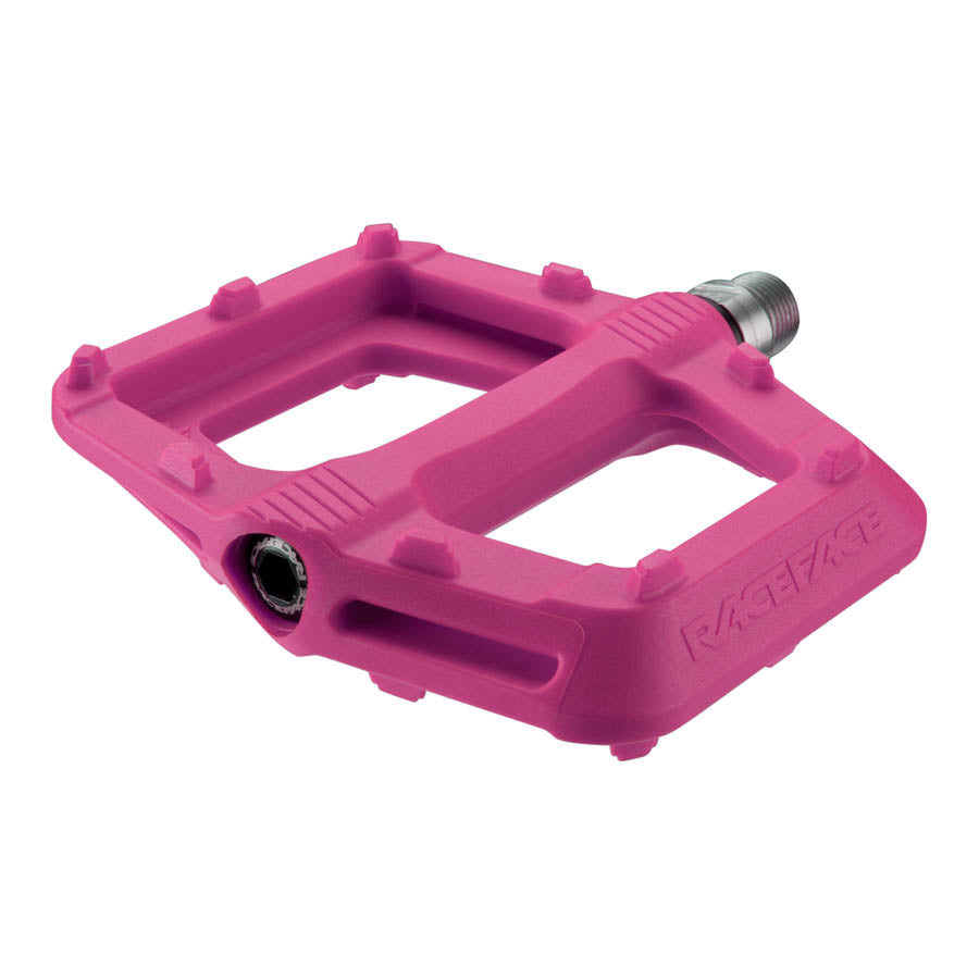 Raceface, Ride, Platform Pedals, Body: Nylon, Spindle: Cr-Mo, 9/16'', Green, Pair