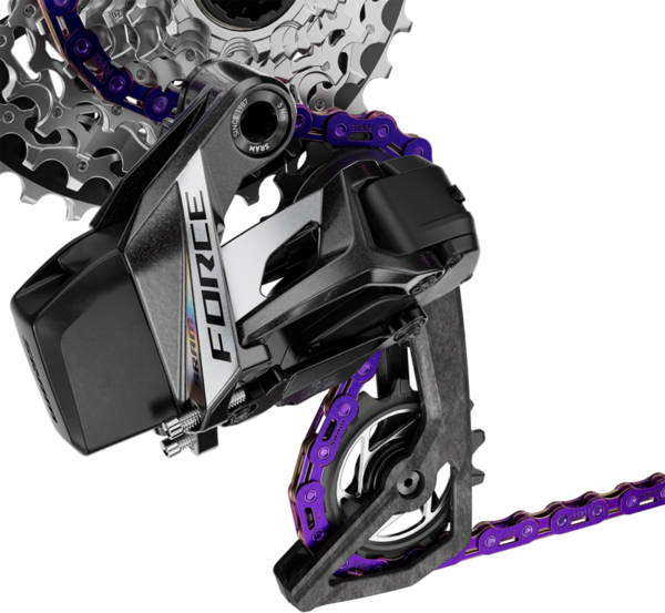 SRAM Force Flattop Chain - 12/13-Speed, 126 Links, PowerLock Connector, PURPLE, E1