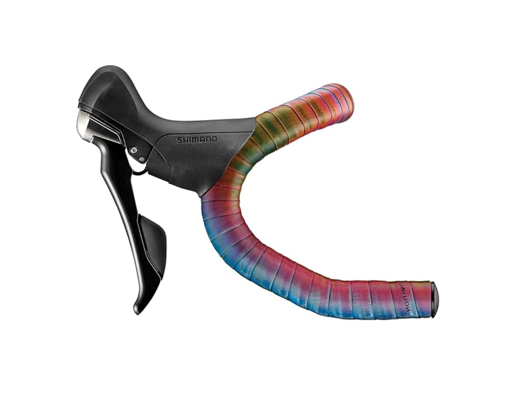 Halo Touch Handlebar Tape, Rainbow w/Blk Plugs