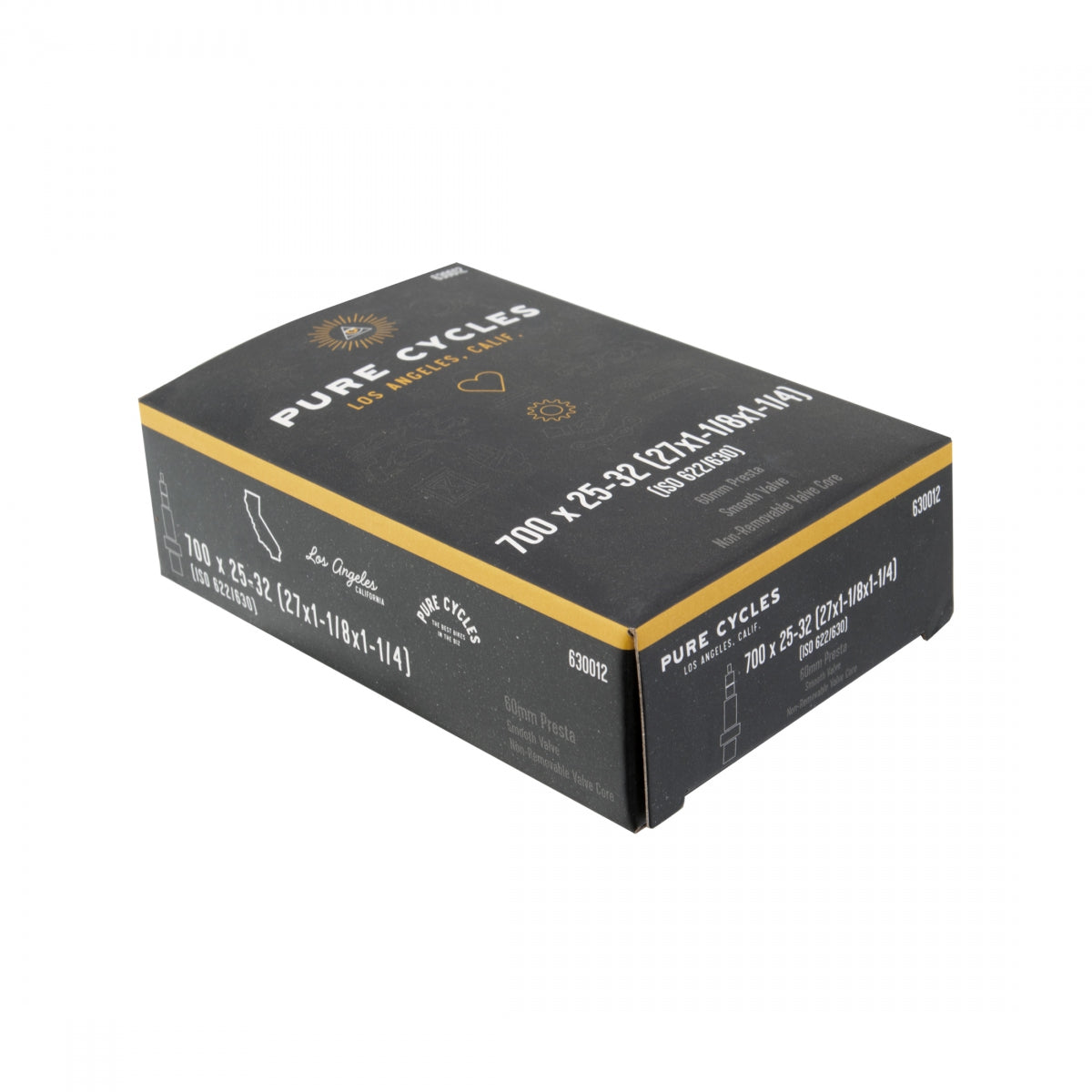 Pure Cycles presta valve tube standard 700x25-32 60mm valve