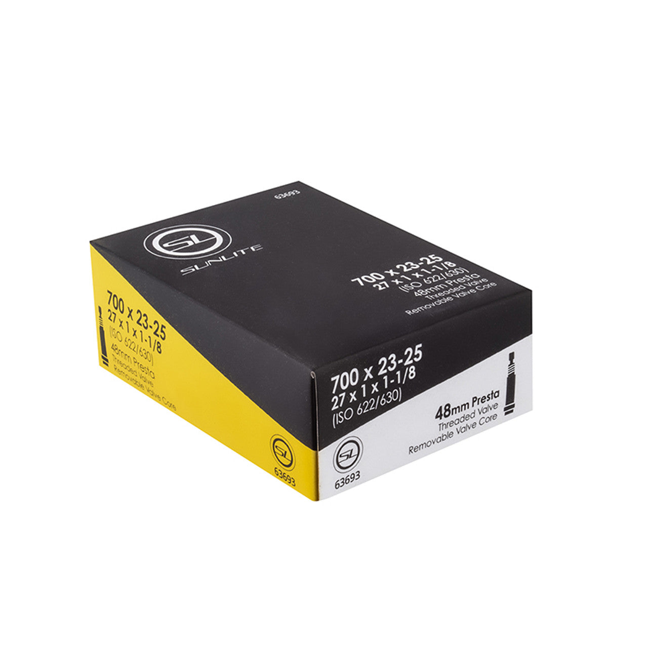 TUBES SUNLT 700x23-25 PV48/THRD/RC (27x1x1-1/8) FFW25mm