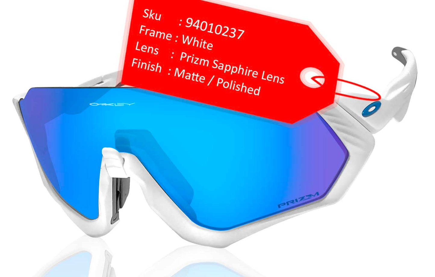 Flight Jacket Mtt Wht/Wht w/ PRIZM Sapph