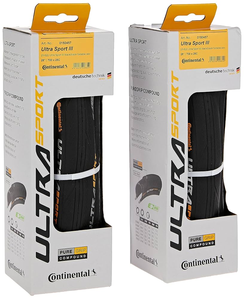 Continental Ultra Sport III Tire - 700 x 25, Clincher, Folding, Black