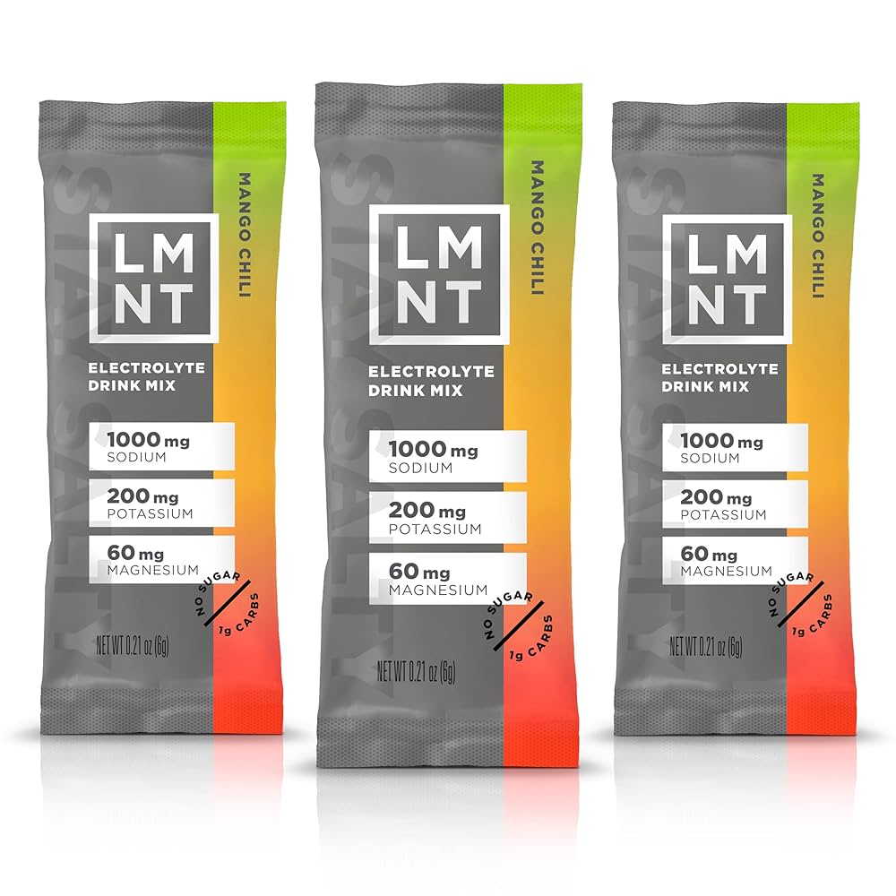 LMNT Electrolytes Zero-Sugar 30ct stick pack MANGO CHILLI single