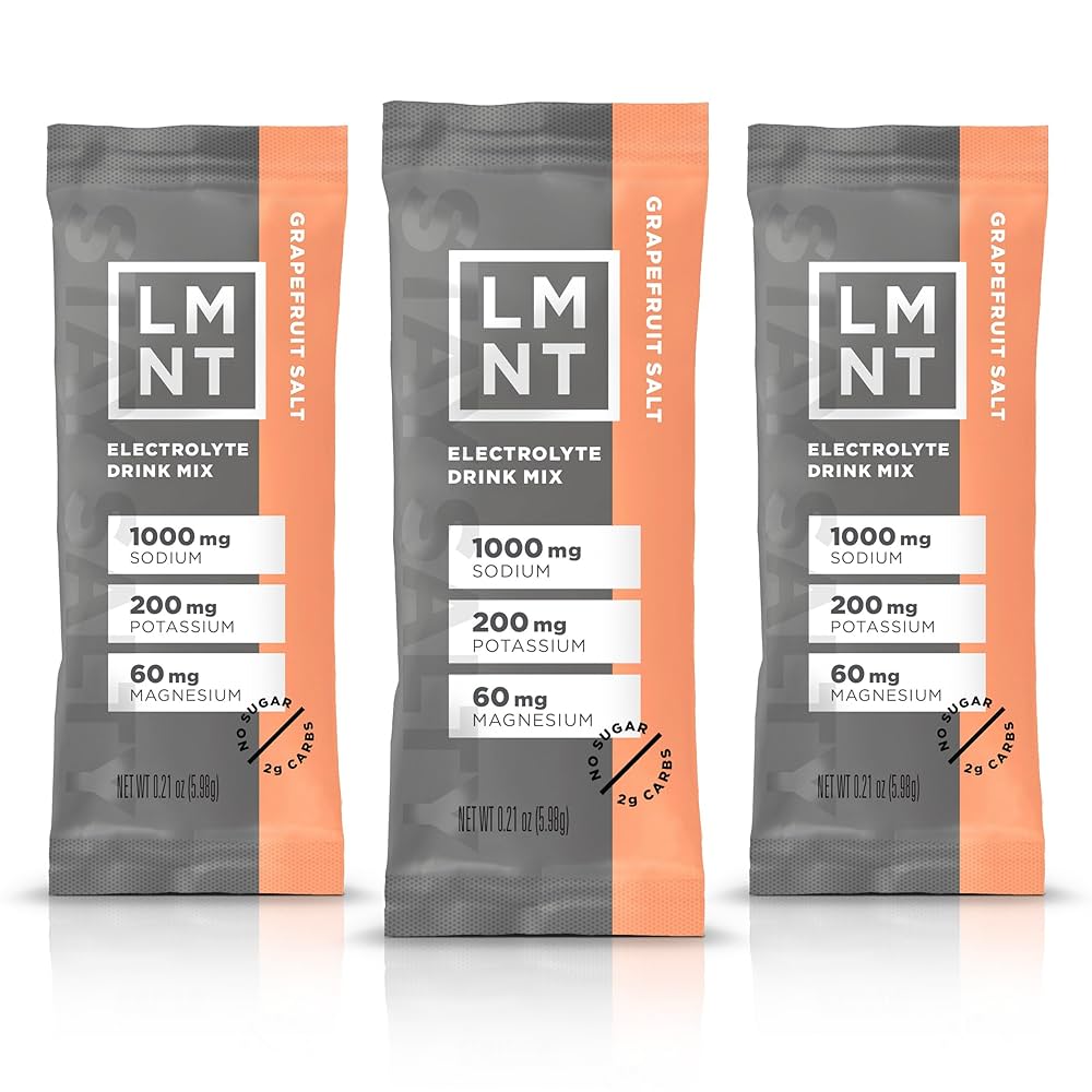 LMNT Electrolytes Zero-Sugar 30ct Stick Pack GRAPEFRUIT SALT