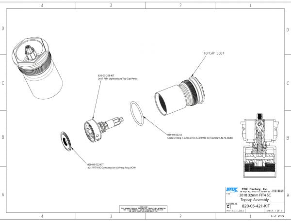 Top cap interface remote fit 4