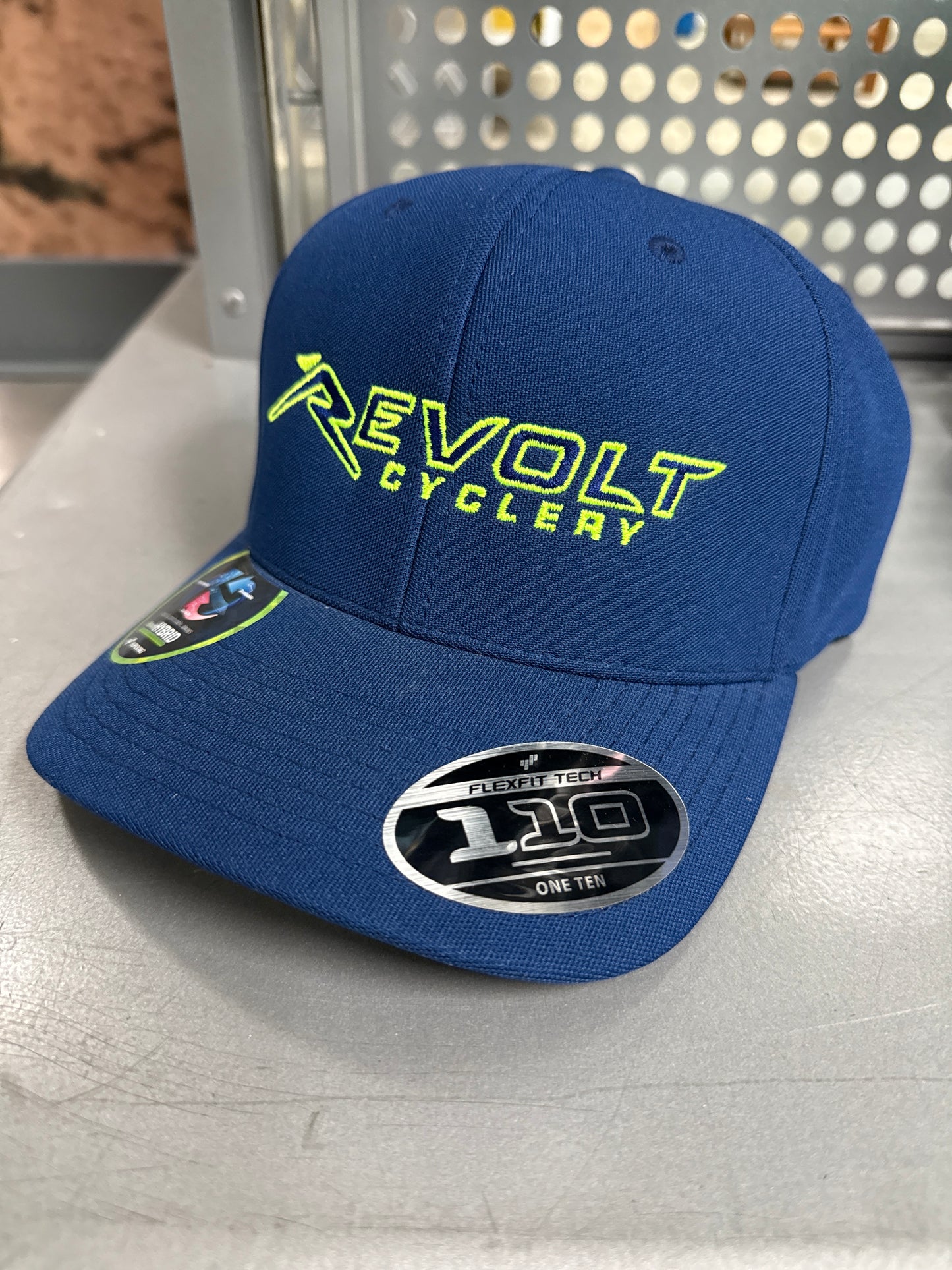 Revolt Logo for fit hat Navy 110