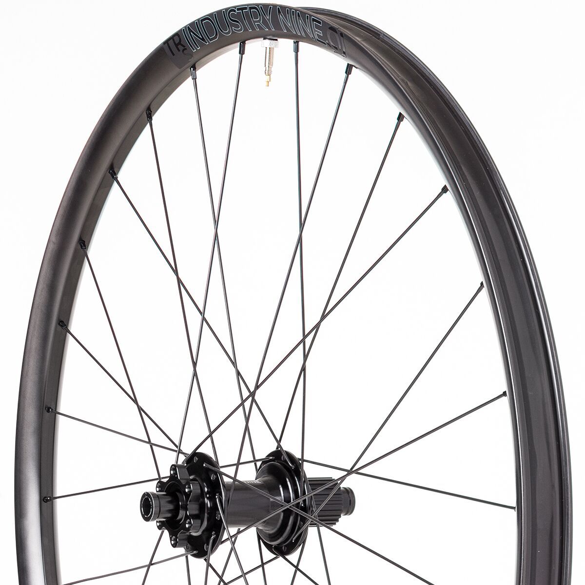 INDUSTRY NINE 1/1 Trail Carbon - 29" - 6 Bolt - Wheelset - Black Hub - Black Spokes - 15x110 - 12x148 - XD