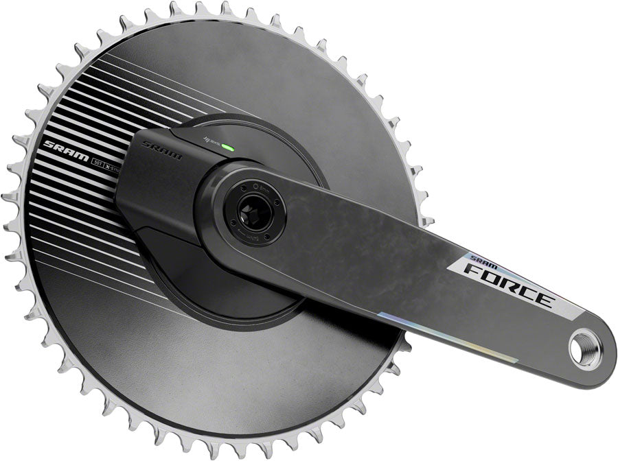 SRAM Force 1 AXS Power Meter Crankset - 165mm, 12-Speed, 50t Aero PM Chainring, 8-Bolt Direct Mount, DUB Spindle, Carbon, E1
