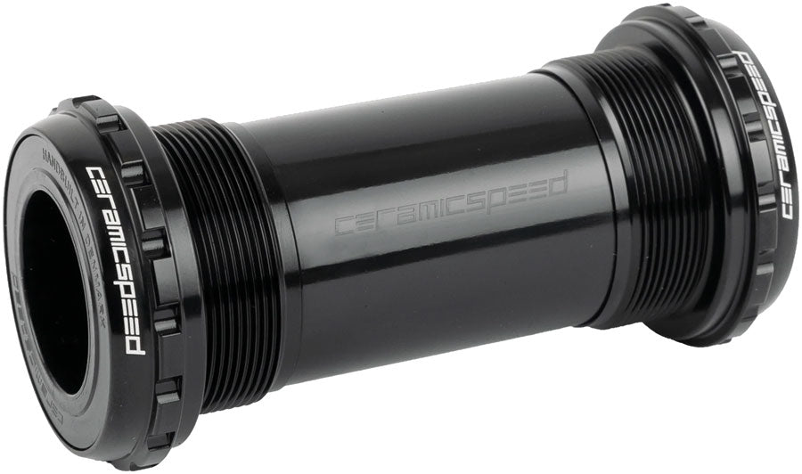 CeramicSpeed BB ALPHA Bottom Bracket - English/BSA, 68mm, For 24mm/Shimano Spindle, Road, Black
