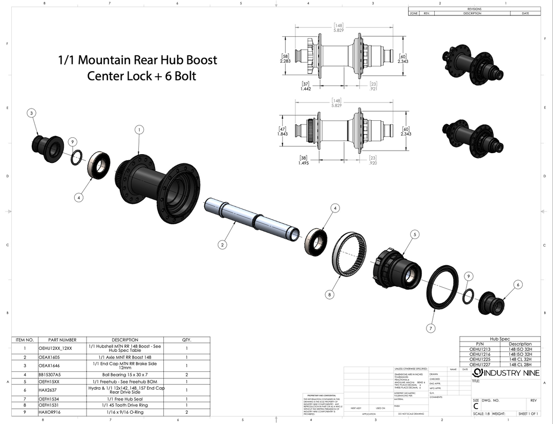 Industry Nine Bearing Enduro Steel 15307 Abec 5