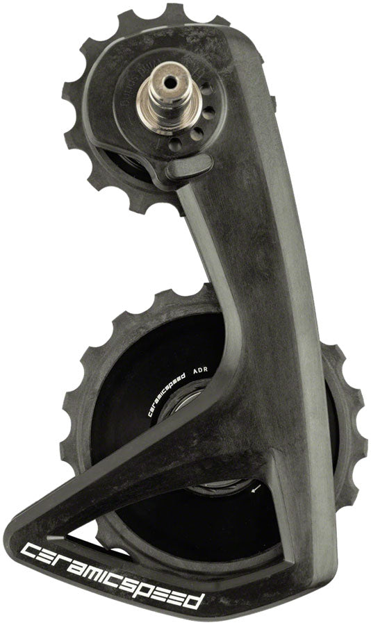 CeramicSpeed OSPW RS Alpha Pulley Wheel System for Shimano Dura-Ace 9250/Ultegra 8150 - ALPHA Aluminum Pulley, Carbon Cage, Black
