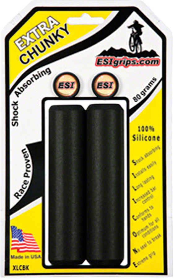 GRIPS ESI MTB EXTRA CHUNKY SILICONE BK