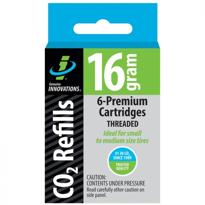 Genuine Innovations 16gram Threaded CO2 Cartridges: 6-Pack single