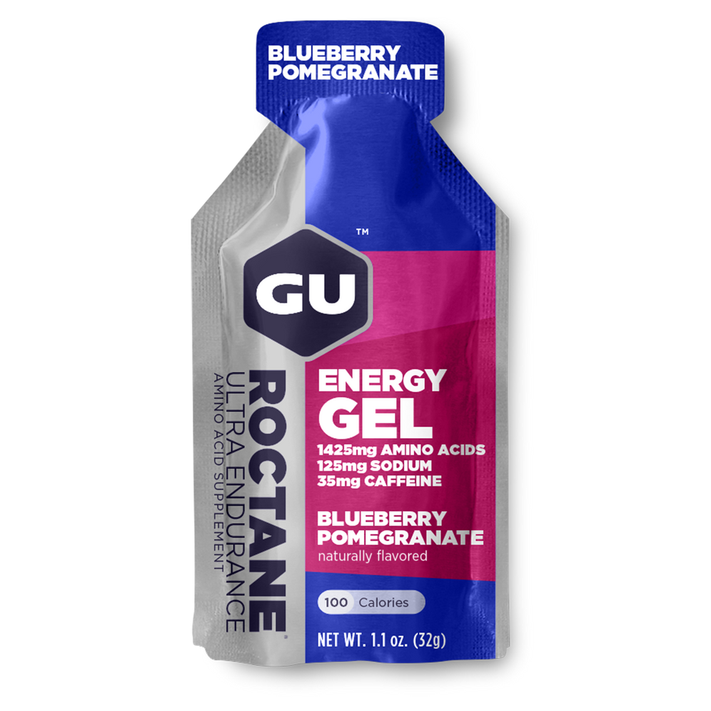 GU Roctane Energy Gel: Blueberry-Pomegranate, Box of 24 SINGLE