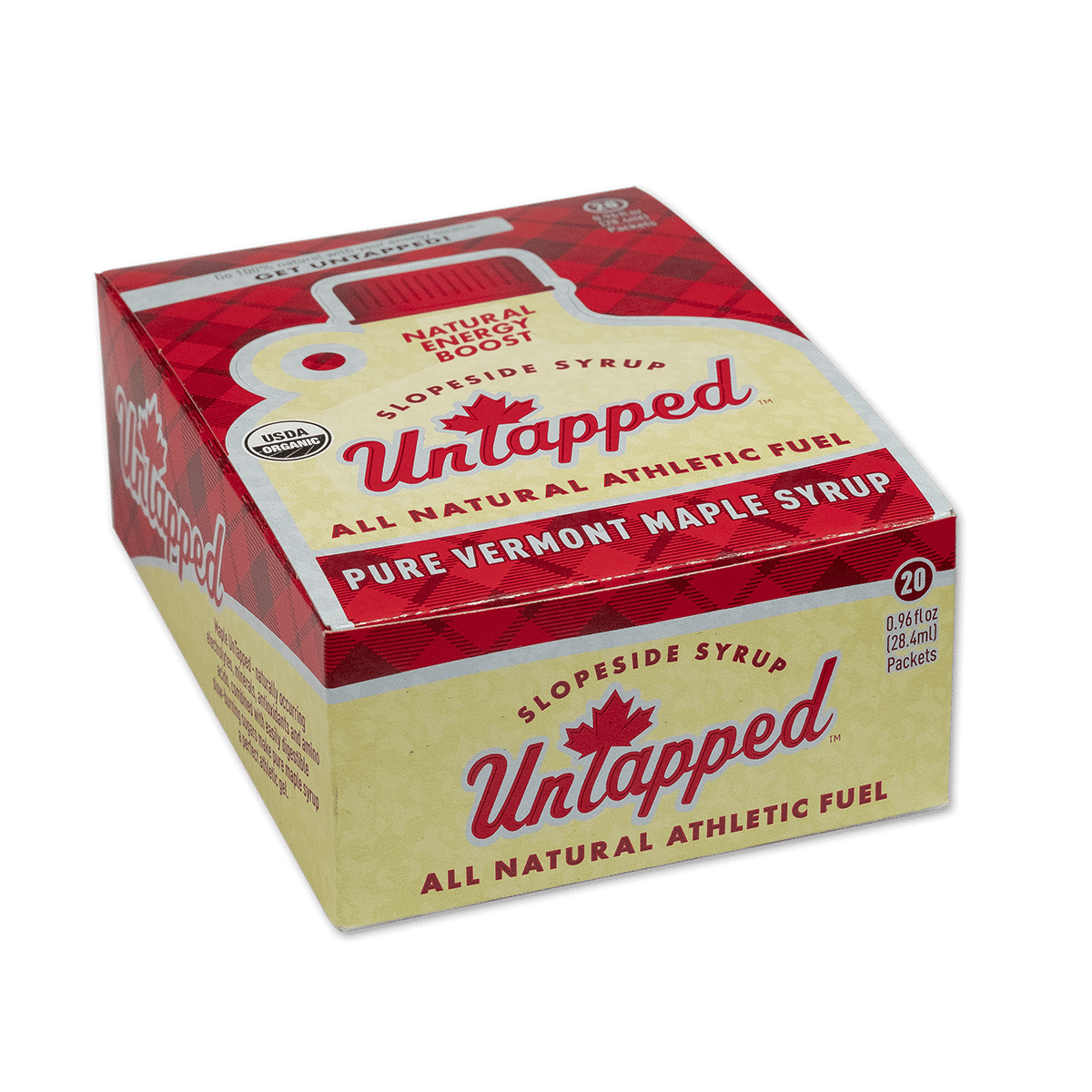 UnTapped Maple Syrup Athletic Fuel Packets: Box of 20 SINGLE