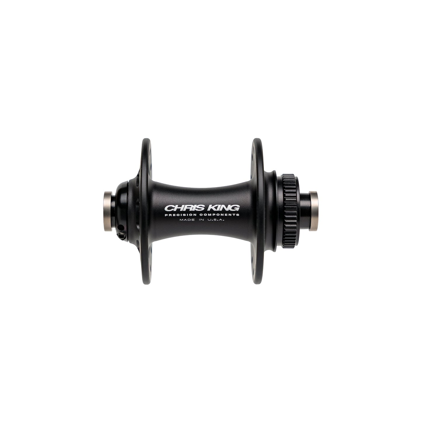Chris King R45D Front Hub - 12 x 100mm, Center-Lock, Matte Black, 24H, Ceramic