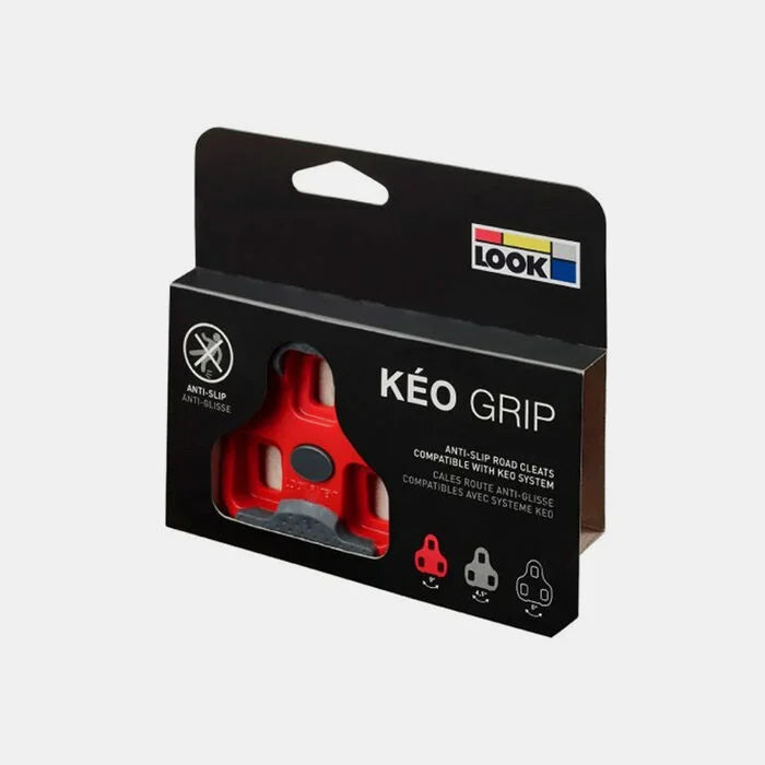 LOOK KEO GRIP Cleat - 9 Degree Float, Red