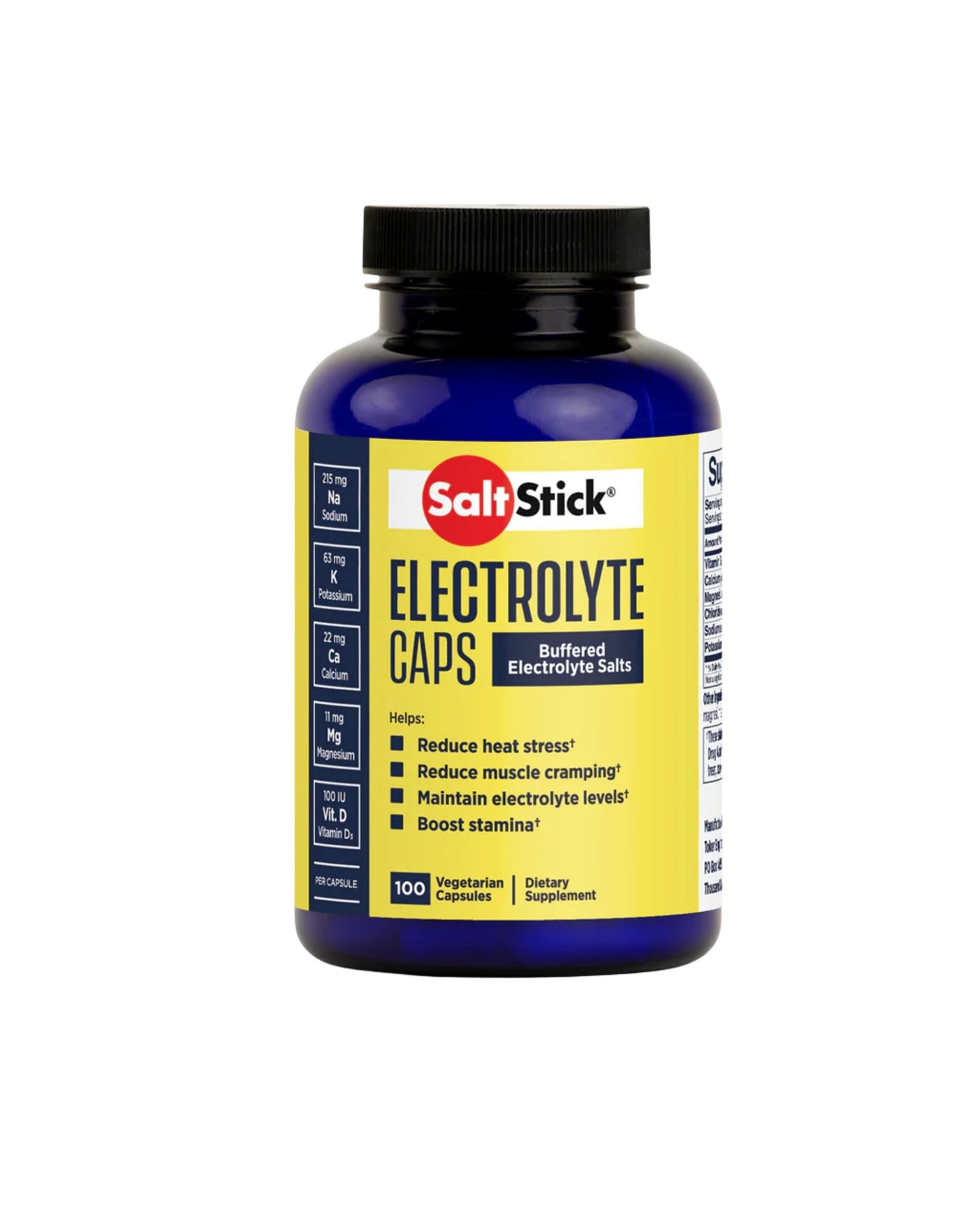 SaltStick Electrolyte Caps 100ct Bottle