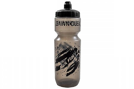 Aqua Flow Bottle With Dirt Mask, Black /Clear- 25oz