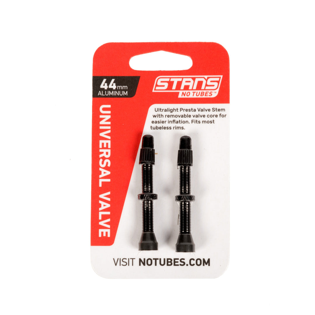 Stan's NoTubes Alloy Valve Stems - 44mm Pair Black