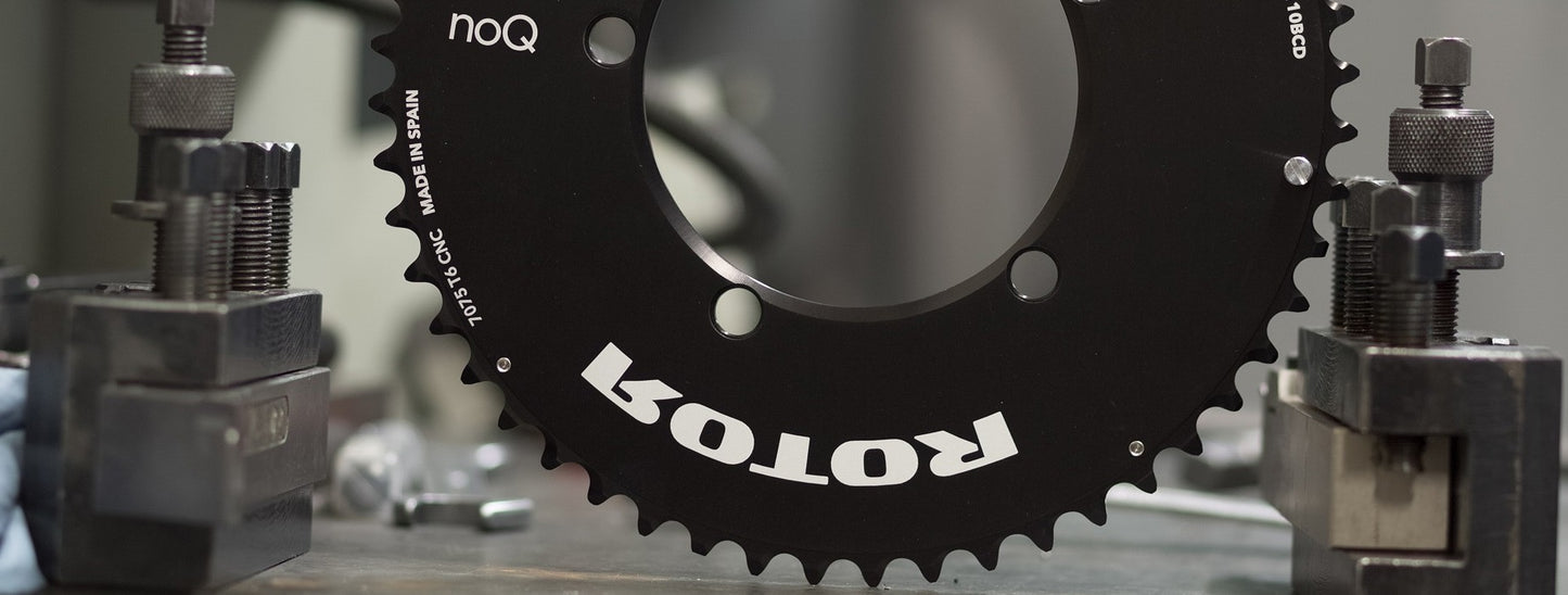 Rotor NOQ Aero chainring 110BCD/52T 5 bolt Black