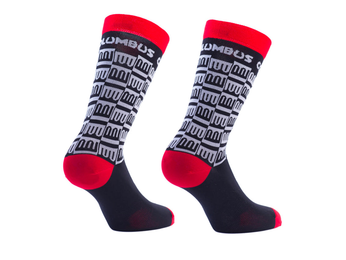 Cento Socks, Medium (8-10) Black/White