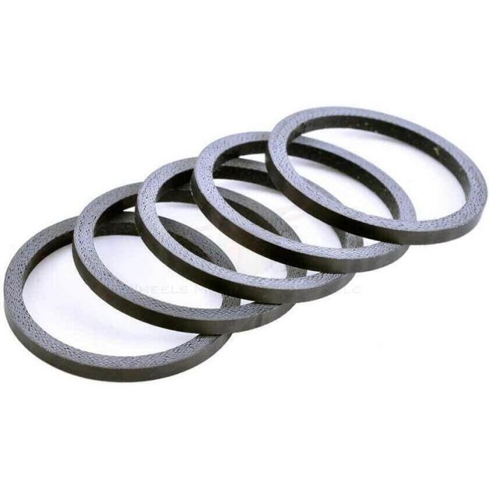 Carbon Headset Spacer, 1-1/8" x 2.5mm 5/Bag - Matte