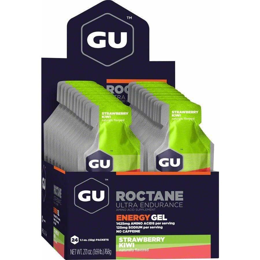 GU Roctane Energy Gel: Strawberry Kiwi, Box of 24 single