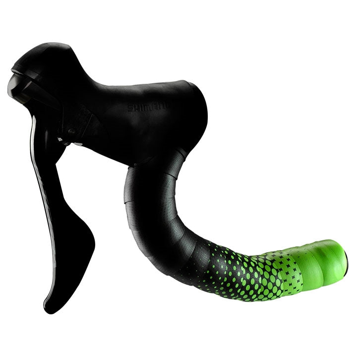 Leather Touch Handlebar Tape, Fusion Dot Neon Green