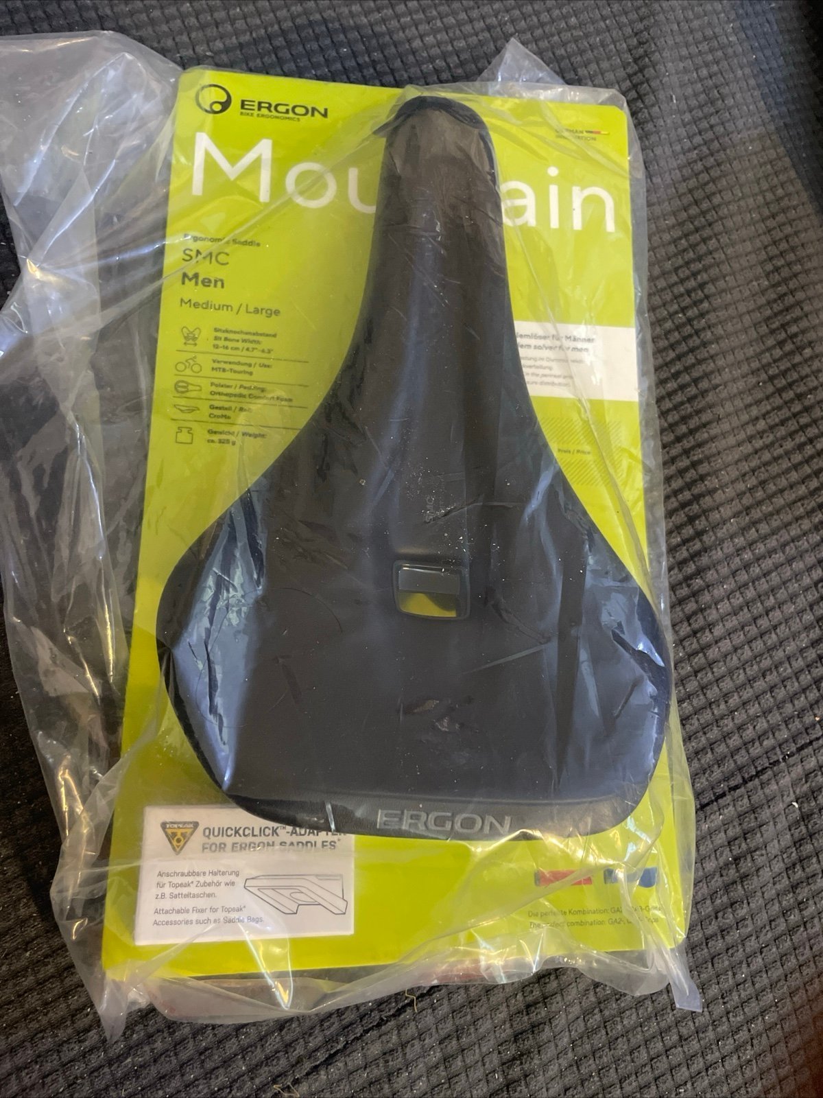 Ergon SMC Saddle - Stealth, Mens, Medium/Large