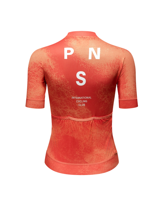 Pas Normal Studios Women's Mechanism Jersey AOP Hibiscus Orange