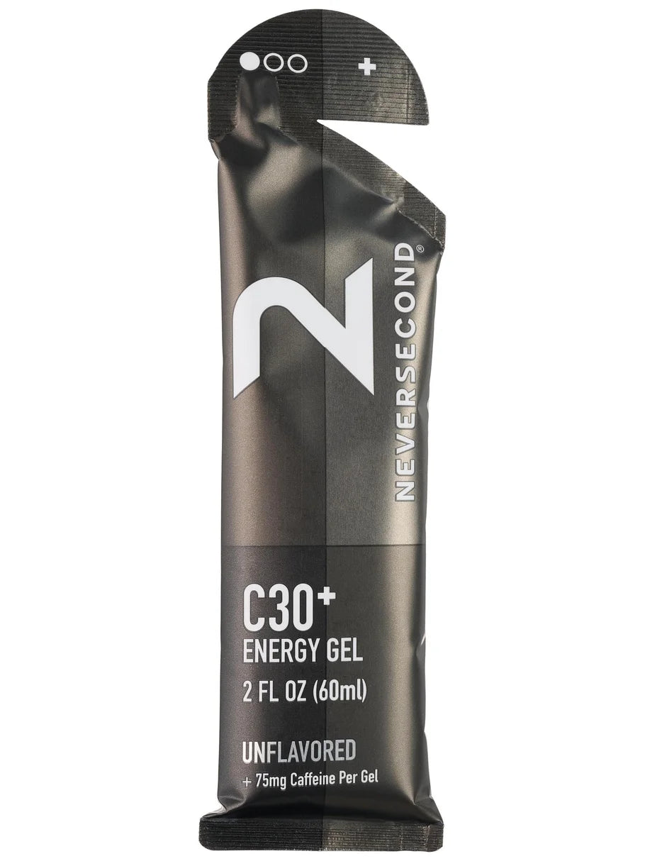 NEVERSECOND C30 + ENERGY GEL + UNFLAVORED + 75MG CAFFEINE SINGLE