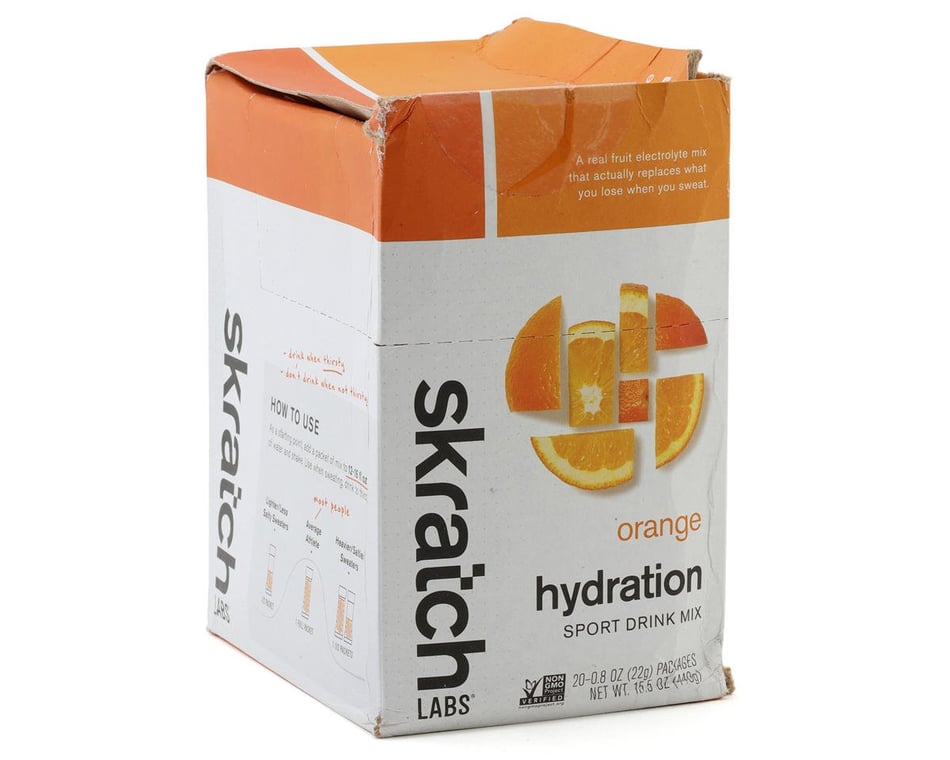 Skratch Labs Sport Hydration Drink Mix: Orange, Box of 20