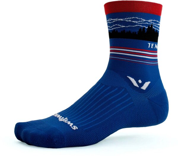Swiftwick Vision Five Tribute Socks - 5 inch, USA Proud, Large
